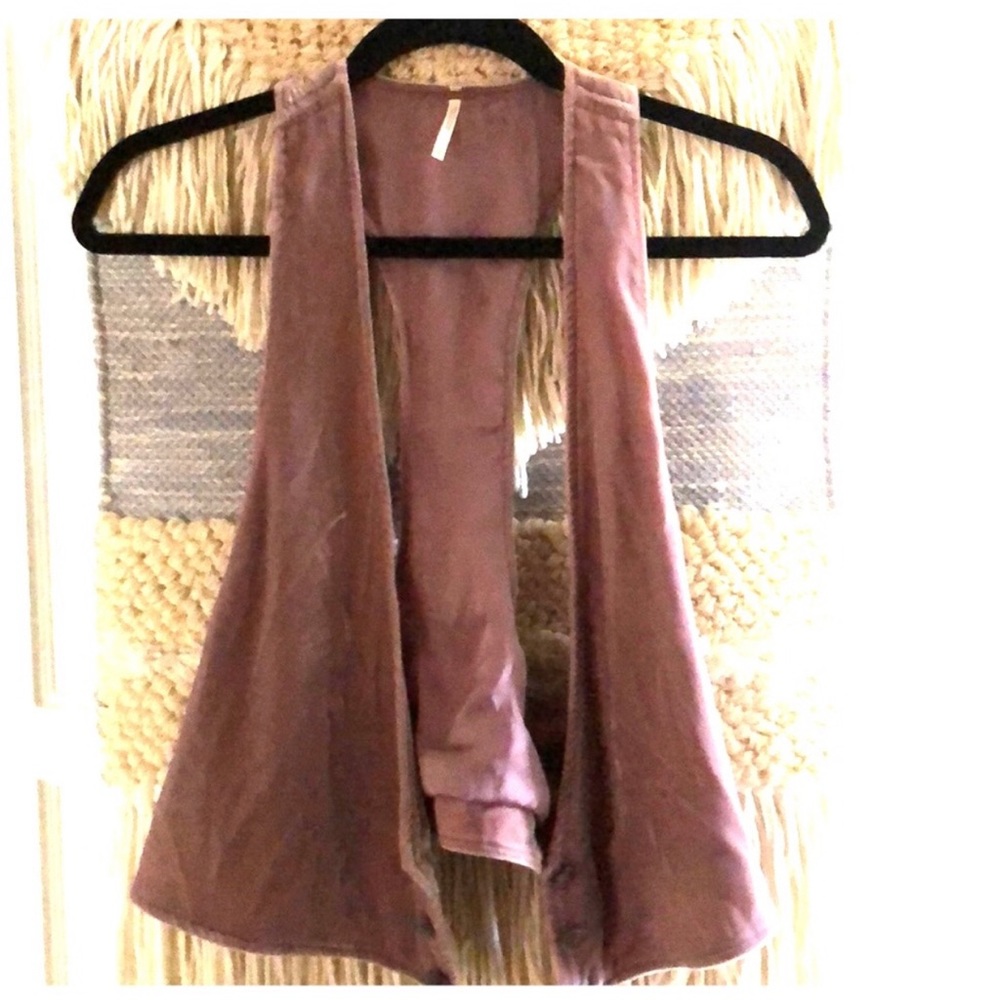 Mauve color Free People Vest